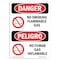 Signmission OSHA Sign, No Smoking Flammable Gas Bilingual, 14in X 10in Decal, 10" W, 14" L, Bilingual Spanish OS-DS-D-1014-VS-1485 - alternate 1